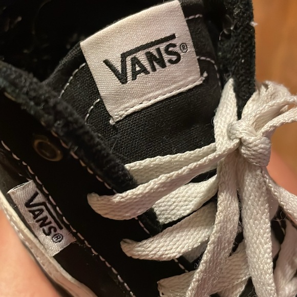•VANS•THE LEGENDARY HIGH-TOP BLACK/WHITE OLD SKOOL SNEAKER SIZE 5Y=6.5-7/WOMENS - Picture 10 of 10